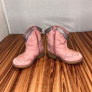 Cat And Jack: Toddler Girl Tan Suede Boots Size 5